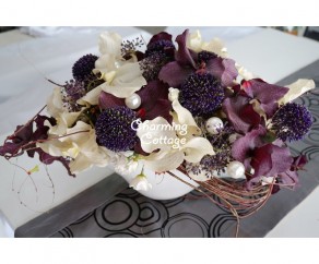 Unique Purple & White Vanda Orchids